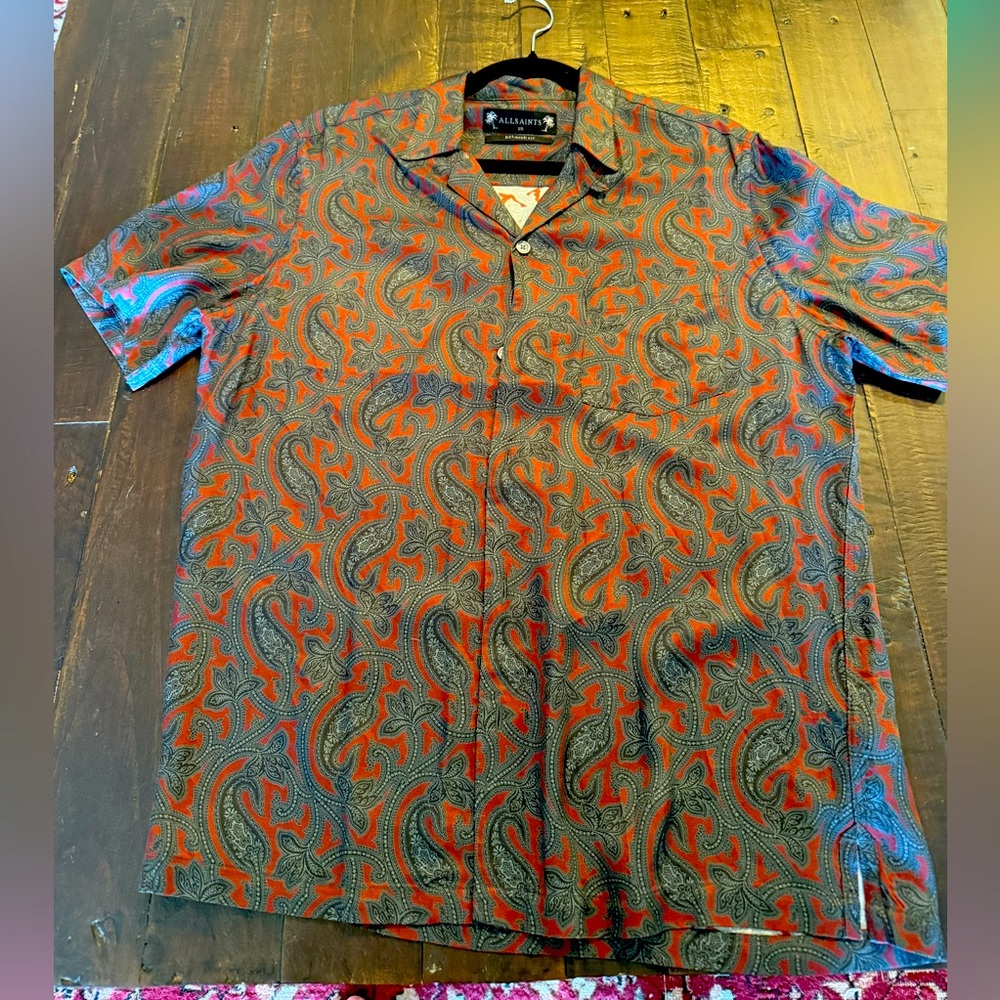 All Saints Paisley Lounge Shirt